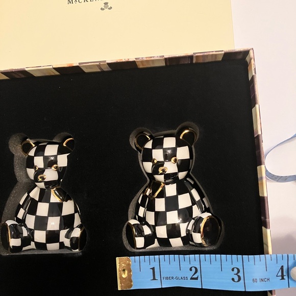 Mackenzie Childs Courtly Bear Salt and Pepper Shakers NIB - Picture 7 of 9